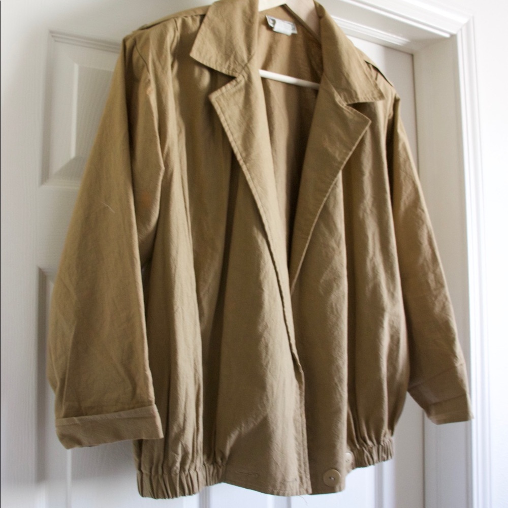Tan vintage jacket - Picture 2 of 3